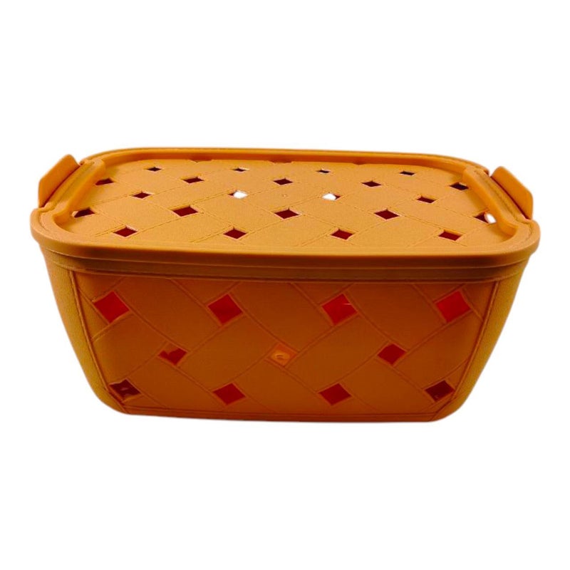 خورشيد للبلاستيك سبت نيللي بالغطاء من خورشيد بلاست للبلاستيك - برتقالي - Image 1